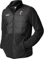 Columbia Men's Cincinnati Bearcats Black Basin Butte Full Zip Jacket