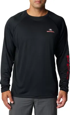 Columbia Men's Georgia Bulldogs Black Terminal Tackle Long Sleeve T-Shirt