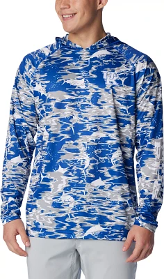 Columbia Men's Kentucky Wildcats Blue PFG Super Terminal Tackle Long Sleeve Hooded T-Shirt