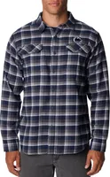 Columbia Men's Penn State Nittany Lions Blue Plaid Flare Gun Flannel Button Down Long Sleeve Shirt