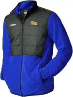 Columbia Men's Pitt Panthers Blue Basin Butte Full Zip Jacket