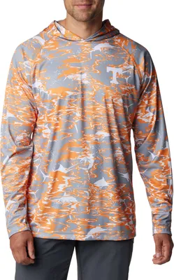 Columbia Men's Tennessee Volunteers Orange PFG Super Terminal Tackle Long Sleeve Hooded T-Shirt