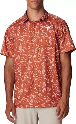 Columbia Men's Texas Longhorns Burnt Orange Super Slack Button Down Shirt