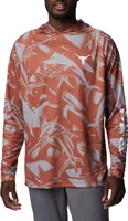 Columbia Men's Texas Longhorns Burnt Orange Terminal Tackle Long Sleeve Hooded T-Shirt