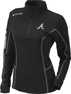 Columbia Women's Atlanta Braves Omni-Wick Shotgun 1/4 Zip Pullover