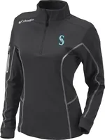 Columbia Women's Seattle Mariners Omni-Wick Shotgun 1/4 Zip Pullover