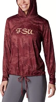 Columbia Women's Florida State Seminoles Garnet Summerdry Printed Long Sleeve Hoodie