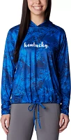 Columbia Women's Kentucky Wildcats Blue Summerdry Printed Long Sleeve Hoodie