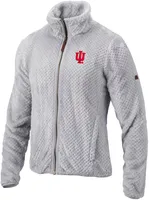 Columbia Women's Indiana Hoosiers Grey Fire Side Sherpa Fleece Full Zip Jacket