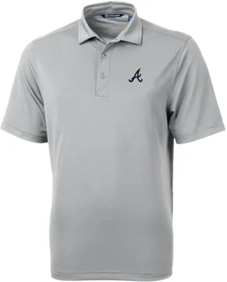 Cutter & Buck Men's Atlanta Braves Polished Virtue Eco Pique Polo