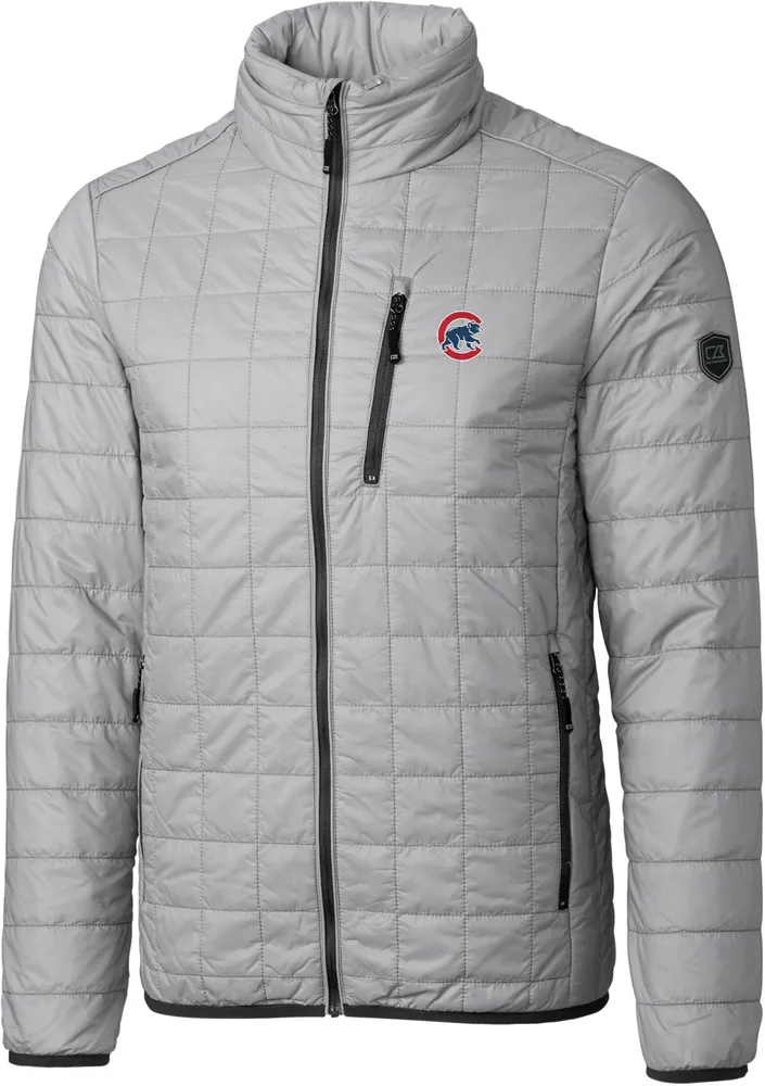 Cutter & Buck Men's Chicago Cubs Eco Insulated Full Zip Puffer Jacket