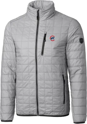 Cutter & Buck Men's Chicago Cubs Eco Insulated Full Zip Puffer Jacket