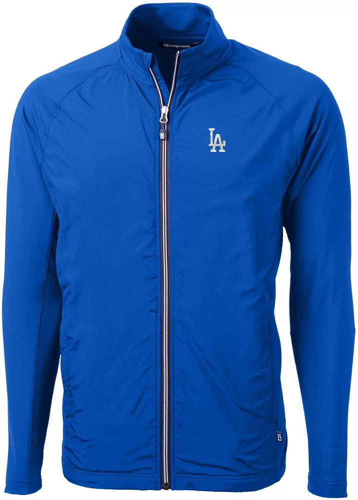 Cutter & Buck Men's Los Angeles Dodgers Eco Knit Hybrid Jacket