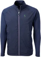 Cutter & Buck Women's Seattle Mariners Blue Eco Full Zip Jacket