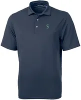 Cutter & Buck Men's Seattle Mariners Blue Virtue Eco Pique Polo