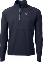 Cutter & Buck Men's Washington Nationals Adapt Eco Knit Hybrid 1/4 Zip Jacket