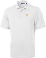 Cutter & Buck Men's Pittsburgh Pirates White Virtue Eco Pique Polo