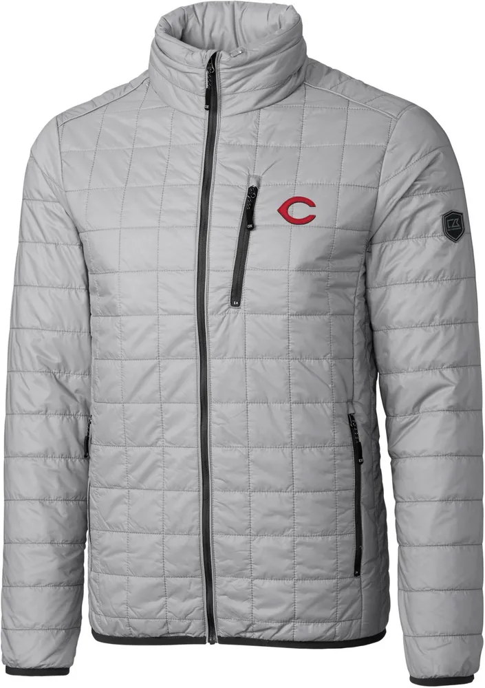 Cutter & Buck Men's Cincinnati Reds Eco Insulated Full Zip Puffer Jacket