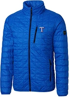 Cutter & Buck Men's Texas Rangers Royal PrimaLoft® Eco Insulated Puffer Jacket