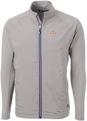 Cutter & Buck Men's Houston Astros Polished Eco Knit Hybrid Jacket