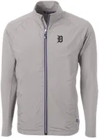 Cutter & Buck Men's Detroit Tigers Polished Eco Knit Hybrid Jacket