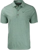 Cutter & Buck Men's South Florida Bulls Green Eco Stripe Recycled Polo