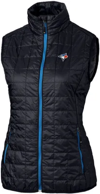 Cutter & Buck Women's Toronto Blue Jays Navy PrimaLoft® Eco Insulated Full Zip Puffer Vest