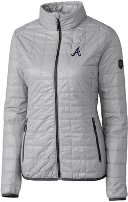 Cutter & Buck Women's Atlanta Braves Eco Insulated Full Zip Puffer Jacket