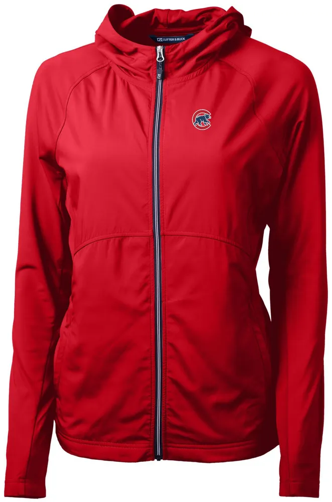 Cutter & Buck Women's Chicago Cubs Eco Knit Hybrid Full Zip Jacket