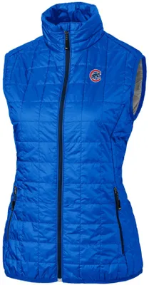 Cutter & Buck Women's  Chicago Cubs Royal Eco Insulated Full Zip Vest