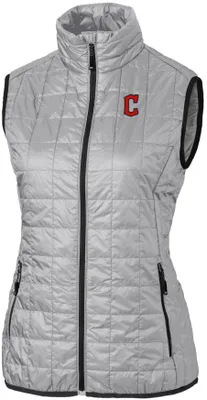 Cutter & Buck Women's Cleveland Guardians Polished Eco Insulated Full Zip Vest