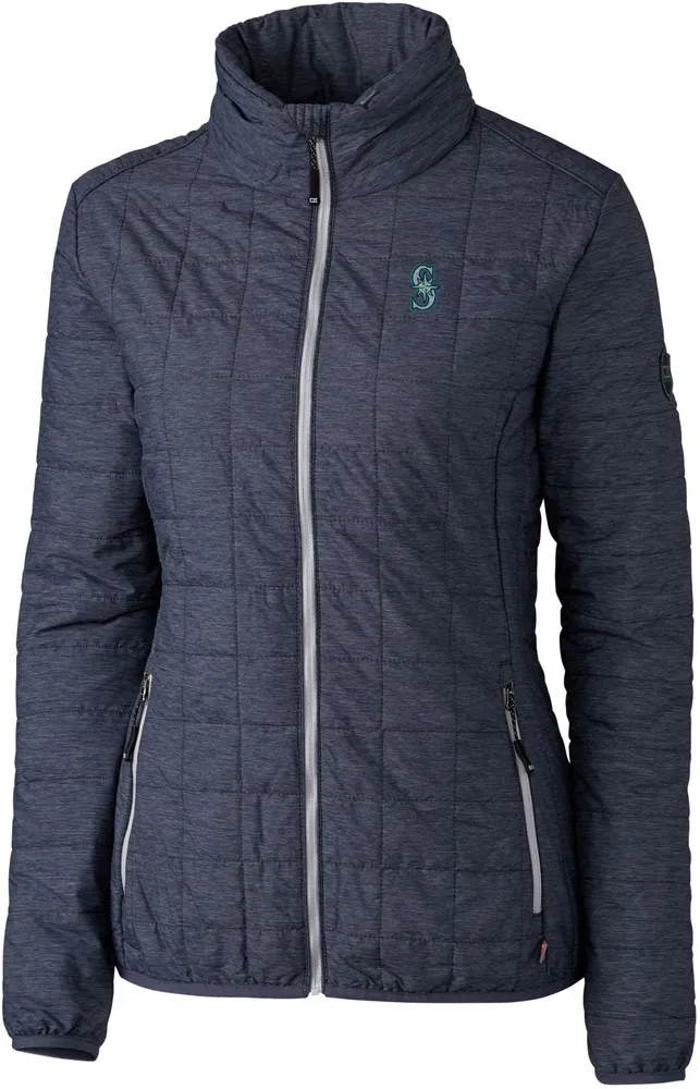 Cutter & Buck Women's Seattle Mariners Black PrimaLoft® Eco Insulated Full Zip Puffer Jacket