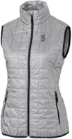 Cutter & Buck Women's Seattle Mariners Polished PrimaLoft® Eco Insulated Full Zip Puffer Vest