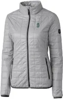 Cutter & Buck Women's Seattle Mariners Polished PrimaLoft® Eco Insulated Full Zip Puffer Jacket