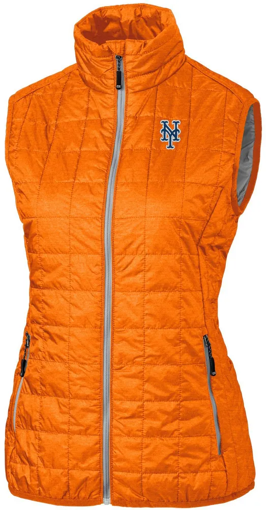 Cutter & Buck Women's  New York Mets Orange Eco Insulated Full Zip Vest