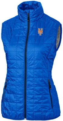 Cutter & Buck Women's  New York Mets Royal Eco Insulated Full Zip Vest