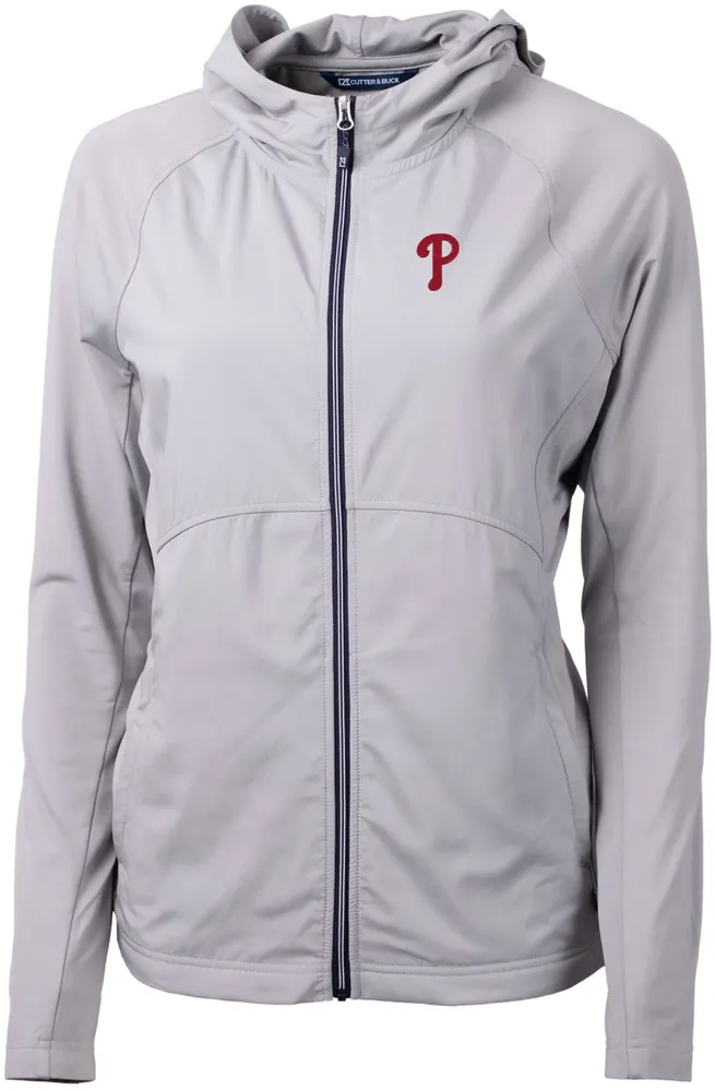 Cutter & Buck Women's Philadelphia Phillies Polished Eco Knit Hybrid Full Zip Jacket