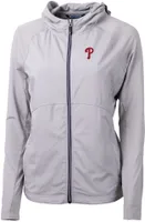 Cutter & Buck Women's Philadelphia Phillies Polished Eco Knit Hybrid Full Zip Jacket