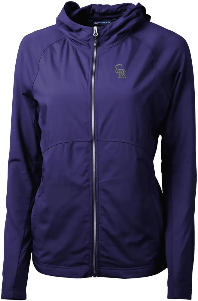 Cutter & Buck Women's Colorado Rockies Eco Knit Hybrid Full Zip Jacket