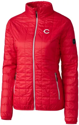 Cutter & Buck Women's Cincinnati Reds Eco Insulated Full Zip Puffer Jacket