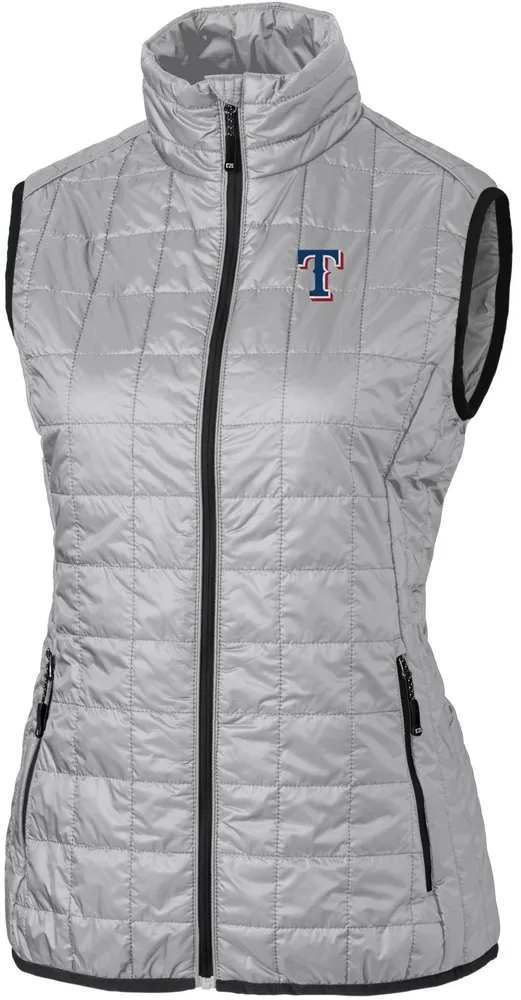 Cutter & Buck Women's Texas Rangers Polished PrimaLoft® Eco Insulated Full Zip Puffer Vest