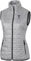 Cutter & Buck Women's Texas Rangers Polished PrimaLoft® Eco Insulated Full Zip Puffer Vest