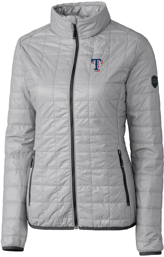 Cutter & Buck Women's Texas Rangers Polished PrimaLoft® Eco Insulated Full Zip Puffer Jacket