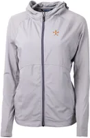 Cutter & Buck Women's Houston Astros Polished Eco Knit Hybrid Full Zip Jacket