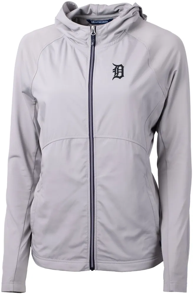 Cutter & Buck Women's Detroit Tigers Polished Eco Knit Hybrid Full Zip Jacket