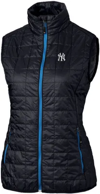 Cutter & Buck Women's  New York Yankees Navy Eco Insulated Full Zip Vest