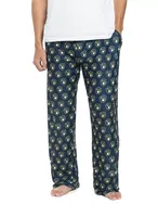 College Concepts Men's Milwaukee Brewers Navy All Over Print Pants