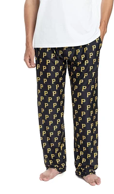 College Concepts Men's Pittsburgh Pirates Black All Over Print Pants