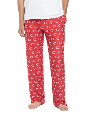 College Concepts Men's Cincinnati Reds Red All Over Print Pants