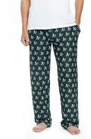 College Concepts Men's Oakland Athletics Green All Over Print Pants